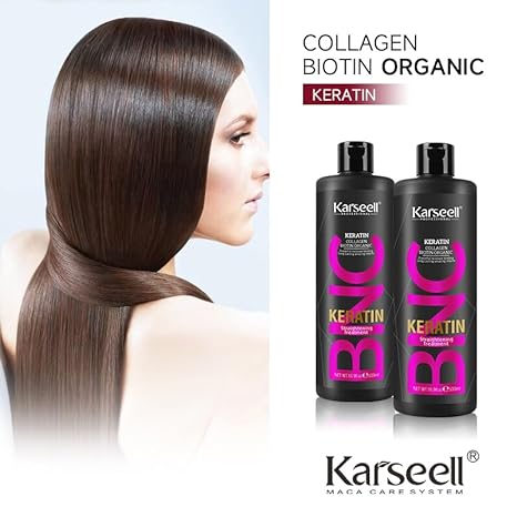 Karseell Brazilian Keratin Straightening Hair Treatment For Dry Damaged & All Hair Types - 500ml