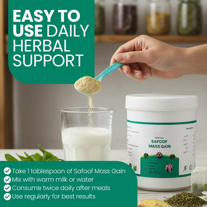 Herbal Weight Gain Powder | Natural Body Mass Support Formula